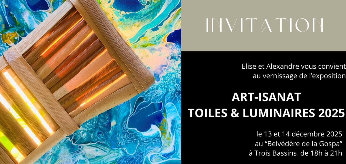 Exposition Toiles et lumlinaires